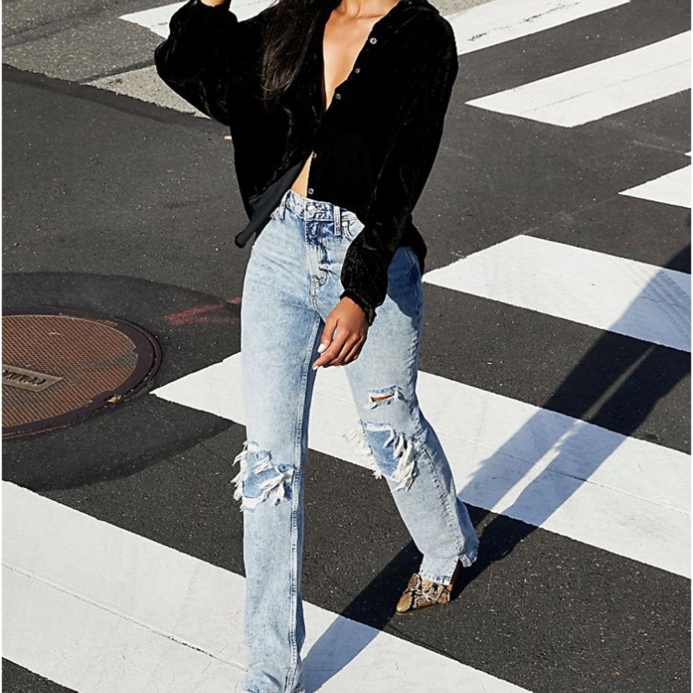 Free People My Own Lane High Waist Jeans 30
